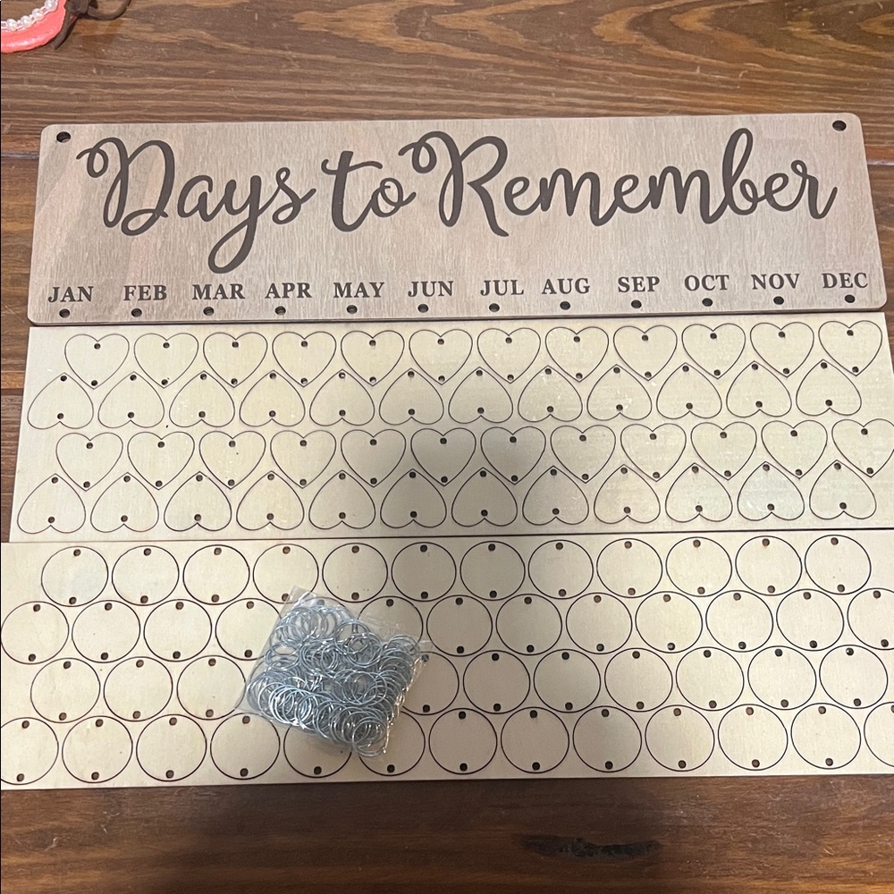 Wooden Days to Remember Calendar